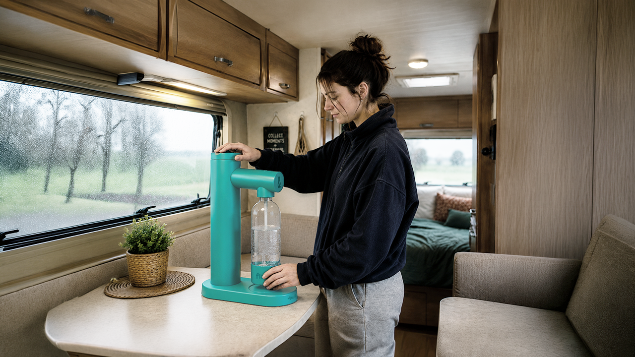 Soda maker for camping